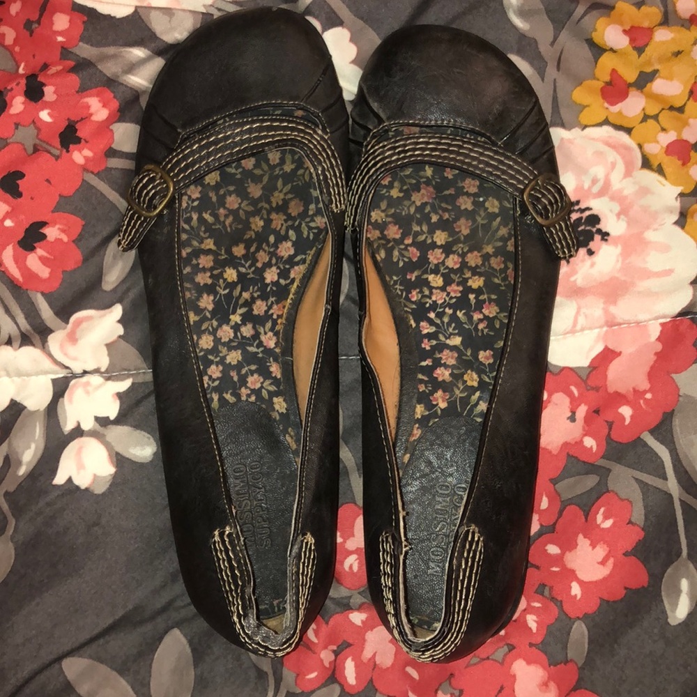 Black strap dress shoes